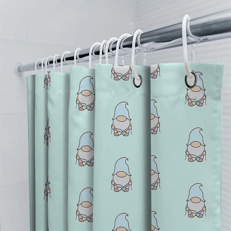 Funny Cat Shower Curtain Cute Kitten Bathroom Decor Set Waterproof Liner Farmhouse Style Home Decor