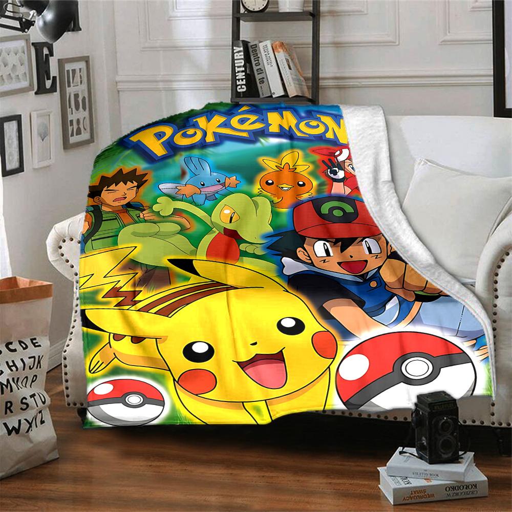 1pc Gengar Space Adventure Flannel Blanket,Ultra Soft Warm Plush Throw for Home Bedroom Bed Sofa Cover Camping Picnic Gift Y72430