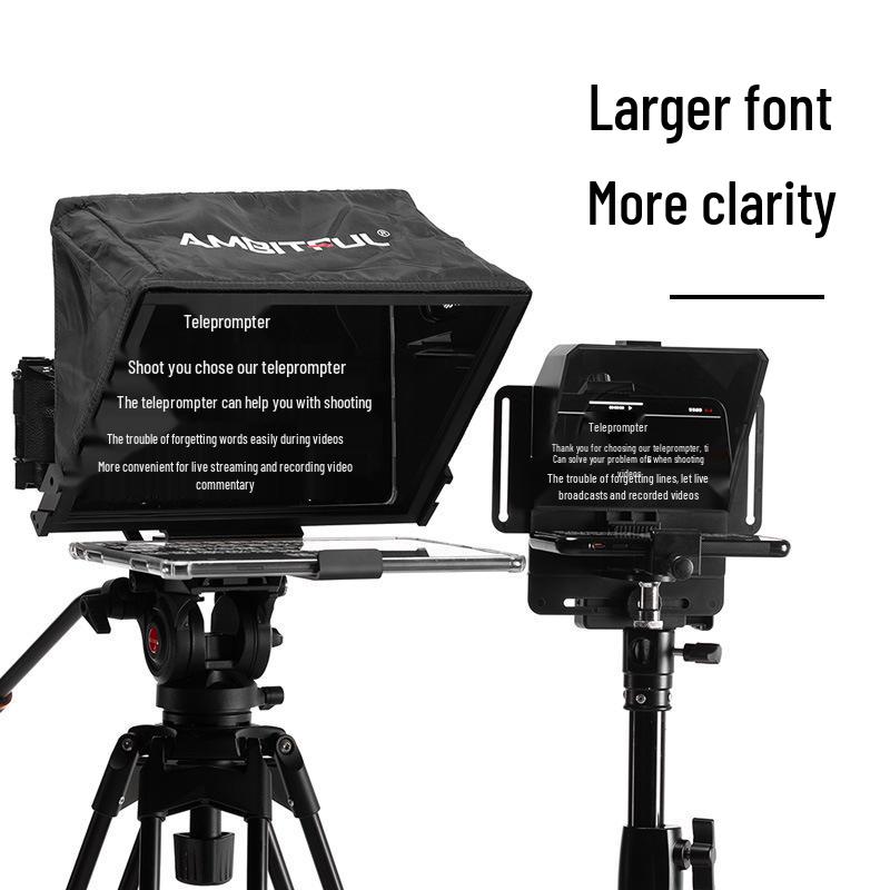 Zhi Jie T14 Portable Folding Teleprompter for DSLR, Smartphone, and Tablet