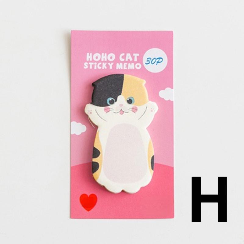 1 db Cute Cat sorozat öntapadós cetlik diáküzenet matrica N Times jegyzettömb Scrapbooking iskolai címke levélpapír