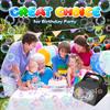 26 Holes Portable Bubble Machine Durable Automatic Bubble Blower Bubbles for Kids Toddlers Bubble Toys for Birthday Party