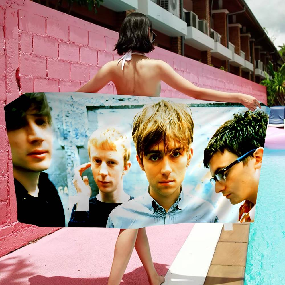 Pop Band Blur Microfiber Blanket Quick Drying Beach Towels Oversized Printing Super Absorbent Pool Towel Blanket