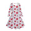 Girls' 3D Love Heart Dress Long Sleeve Summer Spring Vacation Daily Holiday Princess Beautiful Sweet Kids 4-12 Years Casual Dress A Line Dress