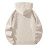 Men's  Fashion  Trendy Half Zipper  Hooded Hood  Pullover  Thickened  Fleece  Texture  Hoodie