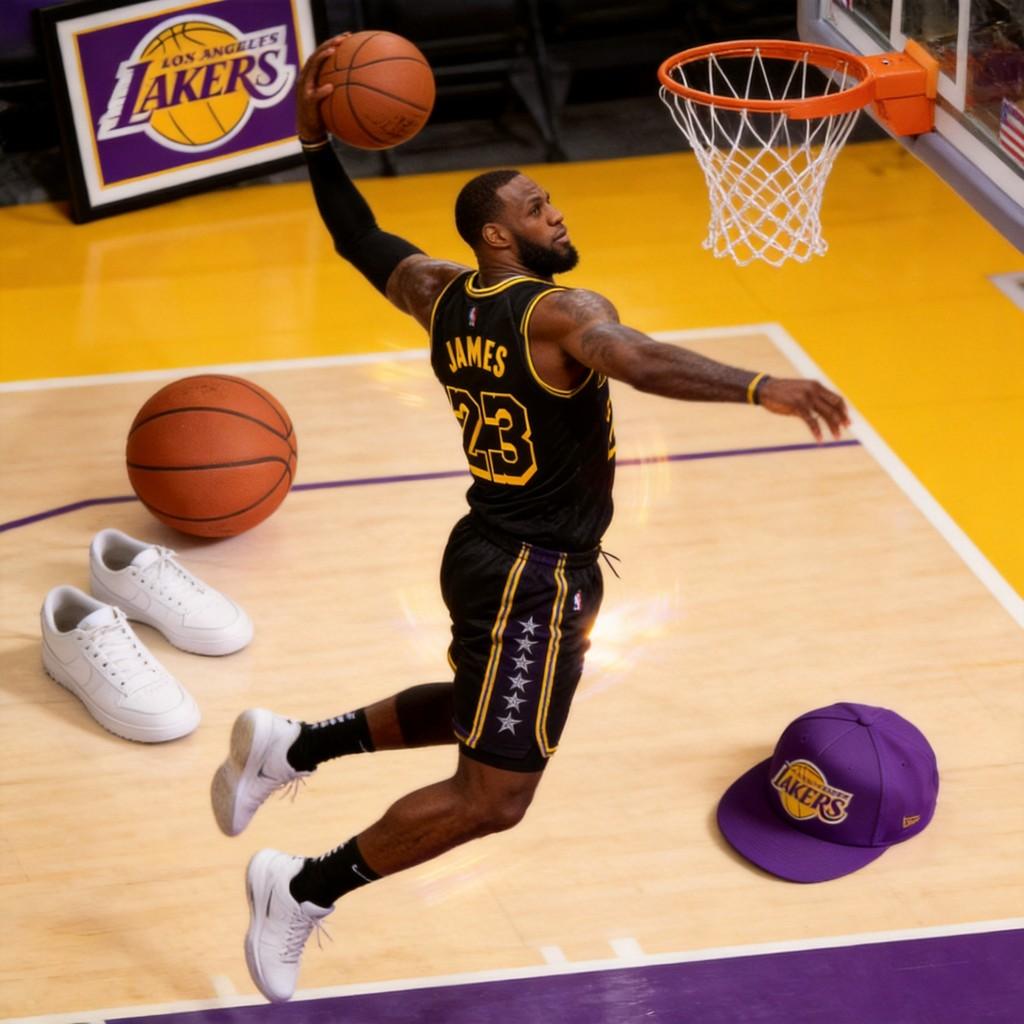 Lakers Lebron James 23 Kinder Basketbalshirt Polyester Mouwloos Sportkleding Voor Jongeren Spelen