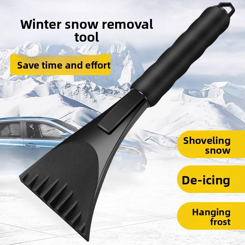 Car Ice and Snow Shovel Sponge Sleeve Defrost Snow Scraper Snow Shovel Winter Cleaning Tool Blue Black Car Snow Shovel