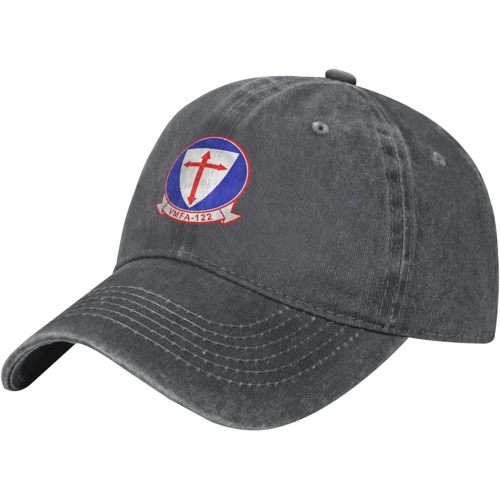 VMFA Crusaders Squadron Washed Cotton Baseball Cap Adjustable Dad Hat Outdoor Casual