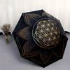 1pc Sacred Geometry Lotus Mandala Umbrella with Plastic Handle,Suitable for All Seasons Home Travel Outdoor UmbrellaB1698