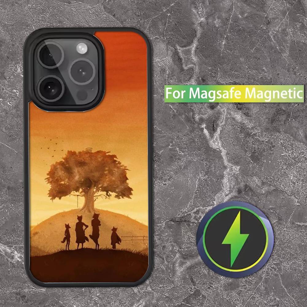 F-Фантастический Мистер Ф-Лис Чехол для Телефона Для iPhone 16,15,14,13,12,11,Pro,Max,Plus,Mini,SE Магнитная Беспроводная Зарядка Magsafe iPhone12