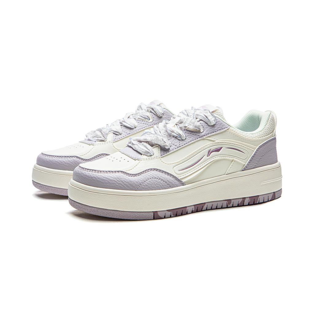 Li Ning Cheese Slip Resistant, Abrasion Resistant, Lightweight, Breathable, Height Increasing Low top Skateboard Shoes AGCW076-4