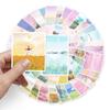 50pcs Creative Fresh Style Landscape Oil Painting Graffiti Stickers for DIY Skateboards & Luggage