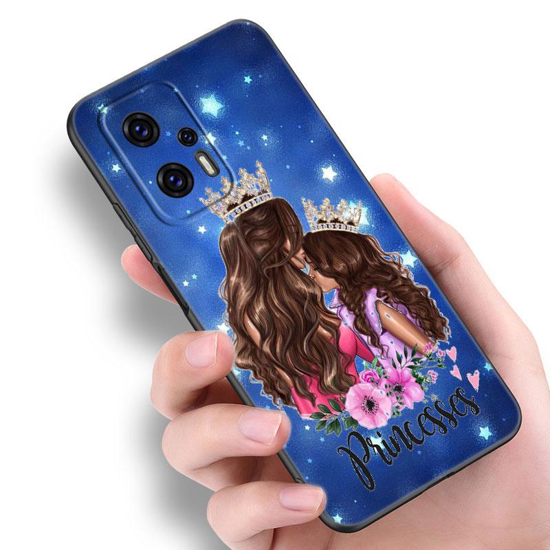 Baby Mom Girl Phone Case For Xiaomi POCO F2 F3 M2 M3 M4 X3 X4 Pro NFC F4 GT 5G F1 X2 C3 C31 C40 M5S Soft TPU Black Cover
