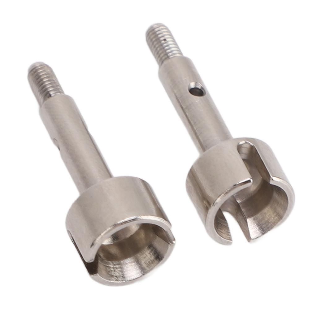 2pcs RC Rear Wheel Axle Cups for WLTOYS 124008 124010 Remote Control Car Metal Wheel Stub Axle Shaft