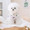 Spring/Summer Floral Pet Dress: Cute Ruffle Sleeve Skirt for Dogs & Cats