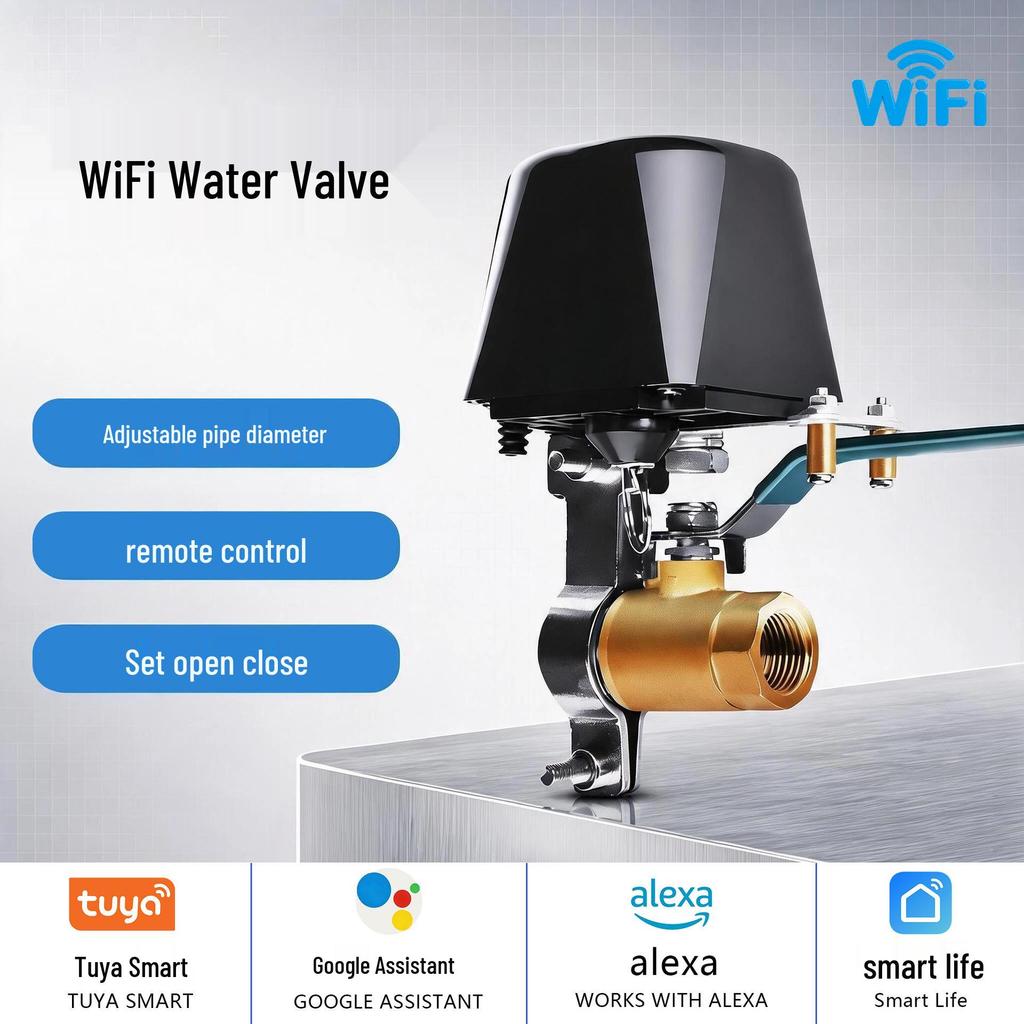Smart WiFi Valve Controller - Universal App Remote for Water & Gas Shut-off with Timer