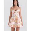 House Same Princess Holiday Super Beautiful French Age-Reducing Crushed Flower Sweet Strap Dress Short Slimming Dress