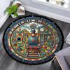 Steam Train Adventure Round Area Rug Under Office Chairs Bedroom Living Room Home Decor