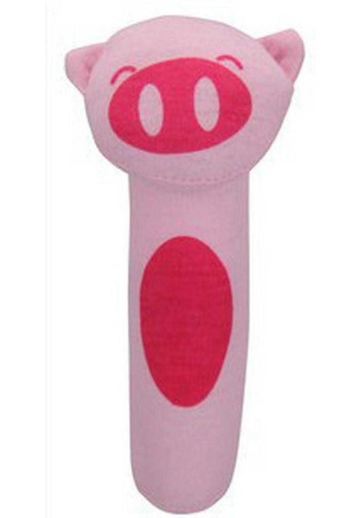 Itty-Bitty Baby Cartoon Rattle: Newborn Hand-Shaker Toy for Early Education.