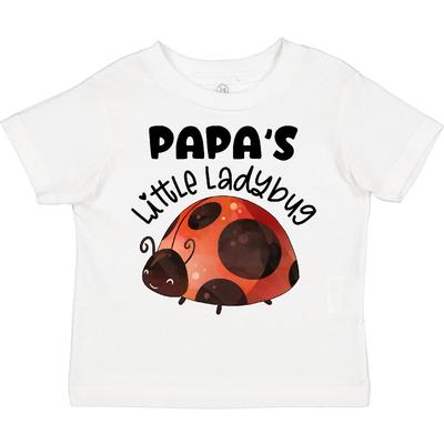 Inktastic Papa's Little Ladybug Toddler T-Shirt Family Ladybugs Papa Grandpa Dad