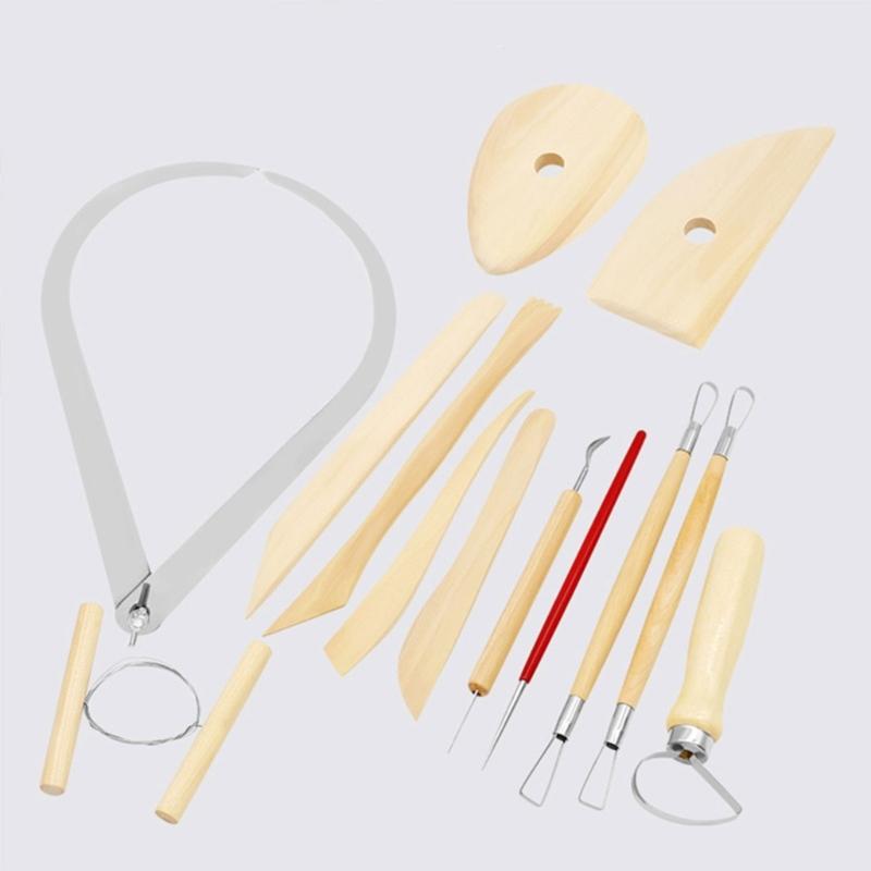 Multifunctional Pottery Tools Pottery Carving Tool Wood Clay Sculpting Tool Wire Clay Cutter Clay Modeling Shaping Tool