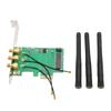 Mini PCIE To PCIE Adapter Card PCIE Network Card Adapter Three Antenna Network Expansion Card for Desktop Computers