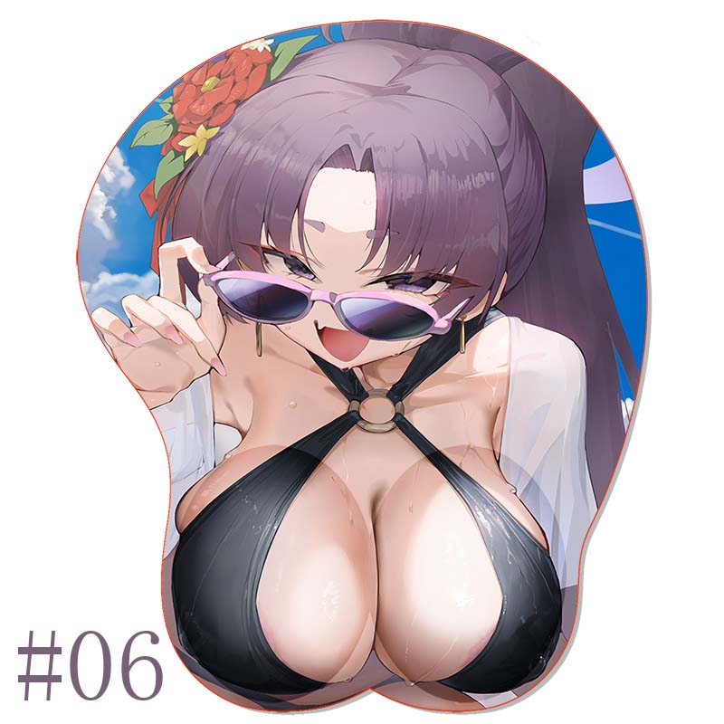3D Mouse Pad B_Blue A_Archive Titty Wrist Rest Mousepad Yukari Oppai Sexy Boobs Anime Mouse Pad Wrist Support Hentai Mouse Mat