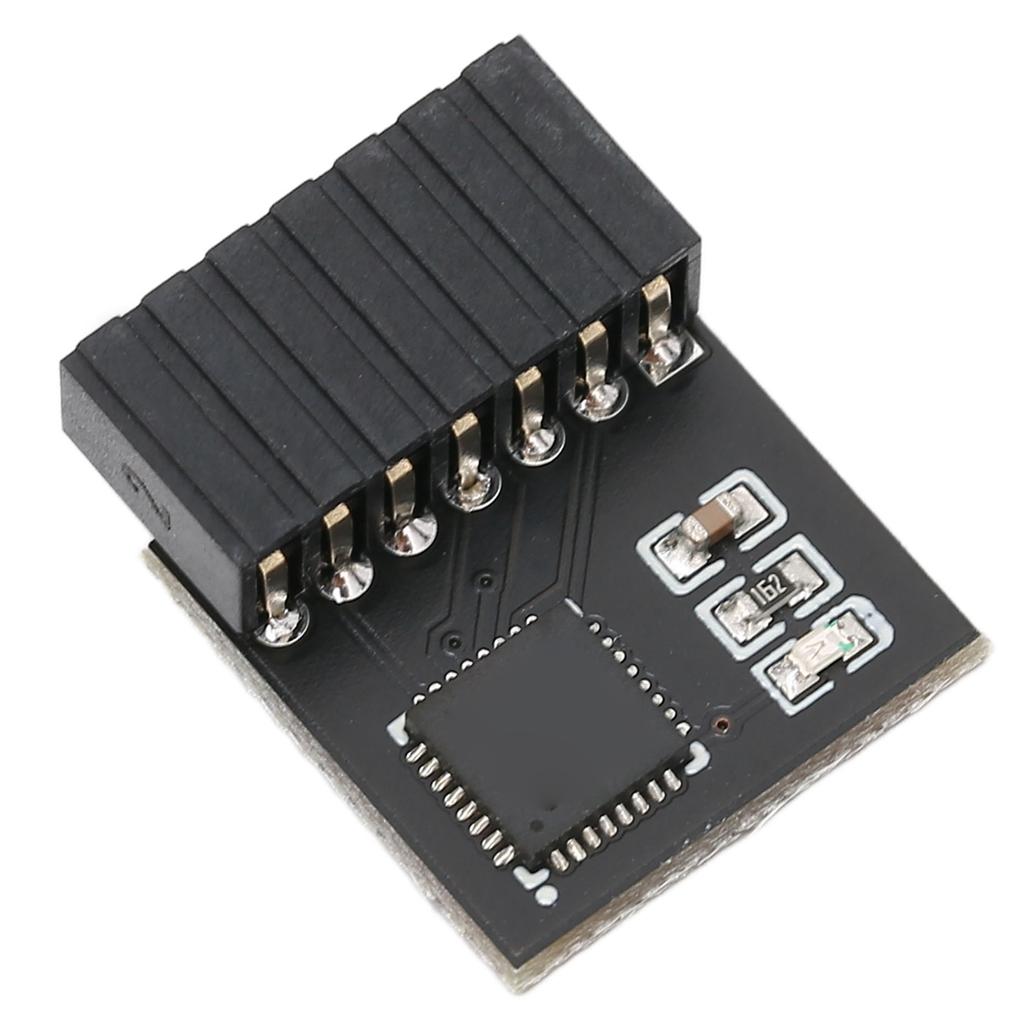 TPM 2.0 Encryption Security Module 14pin Strong Encryption TPM Processor Black TPM Module System Components for Asus