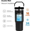 30Oz Insulated Stainless Steel Metal Mug with Leak Proof Lid Vacuum Insulated forOutdoor Use Perfect for Both Iced andHot Drinks