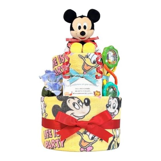 KanonBabys Diaper Cake Boy Mickey Disney Baby Gift 2 Tiers M Size 3001