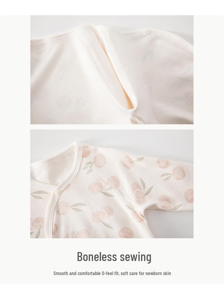 Butterfly Baby Bodysuit: Pure Cotton Newborn Jumpsuit for Spring & Autumn - Cute Crawling Outfit