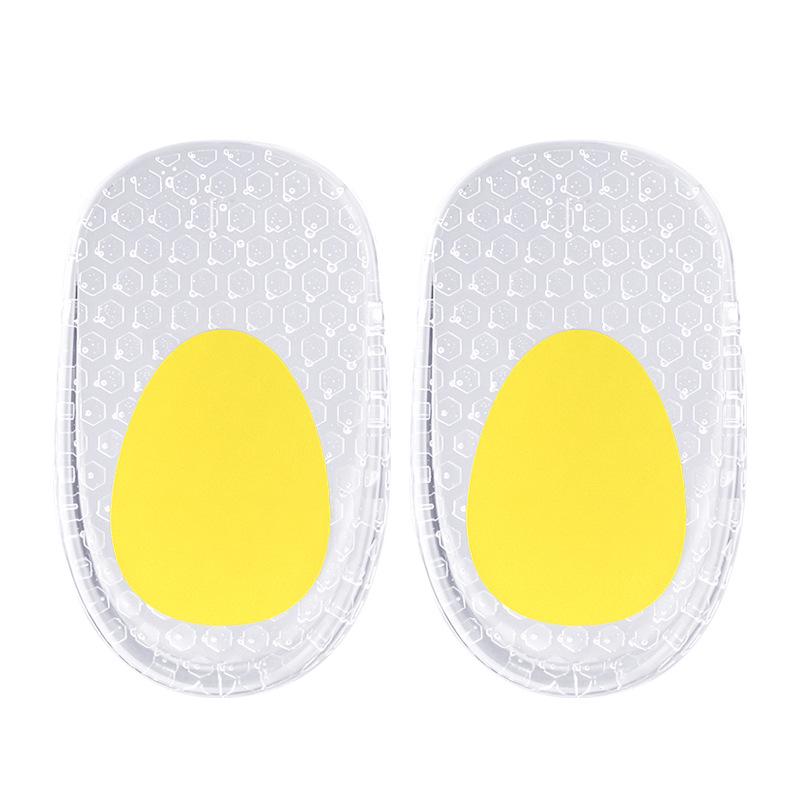 Гелевая подпяточник с сотовой структурой: Амортизирующая, самоклеящаяся U-образная спортивная накладка, невидимый двухцветный дизайн, половина размера