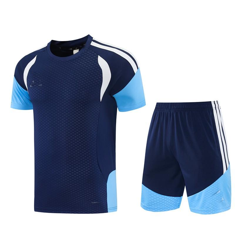 Mens Short Sleeve Tracksuit Running Basketball Soccer Training Workout Sportswear