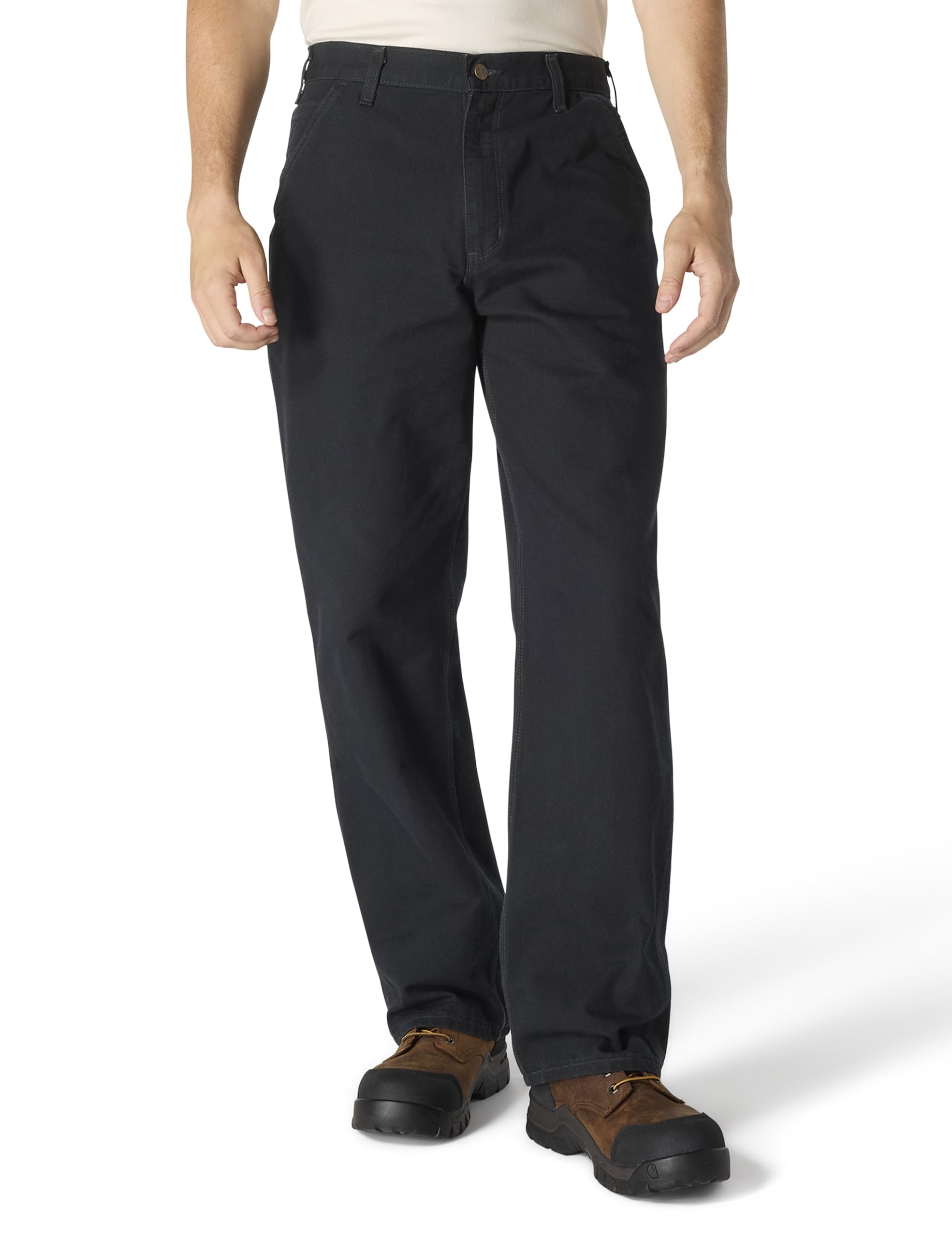

B11 Стиранные брюки художника из утиной ткани Черные 30 [Carhartt] чёрный