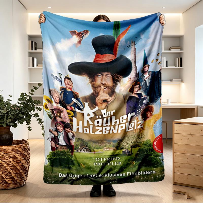 Der Rauber Hotzenplotz Print Blanket - Soft & Comfortable, for Bedroom, Travel, Sofa, Home Decoration - Birthday Christmas Gift for Friend