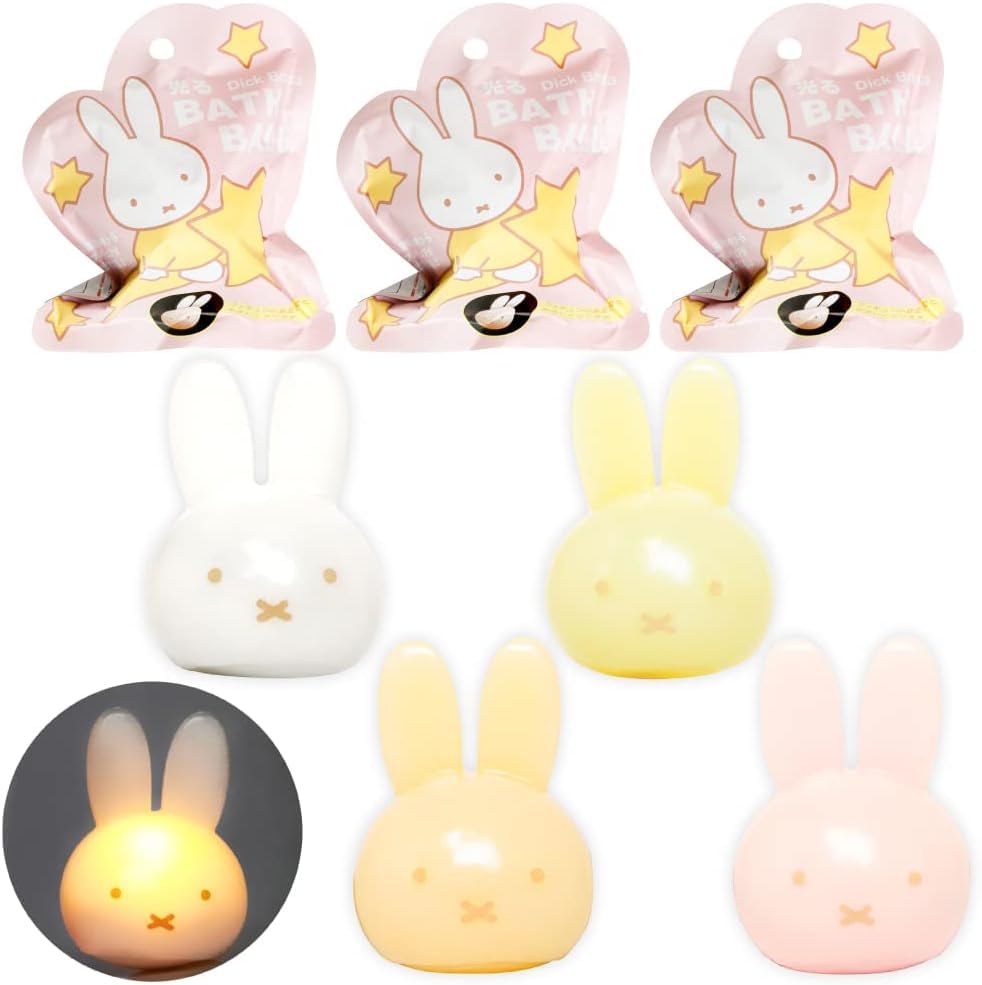 Purchase of 6 of Illuminating Miffy and Kuromi Bath Bath Soap Scent [Bulk (3 Each)] Balls, Additives, (4 Varieties)
