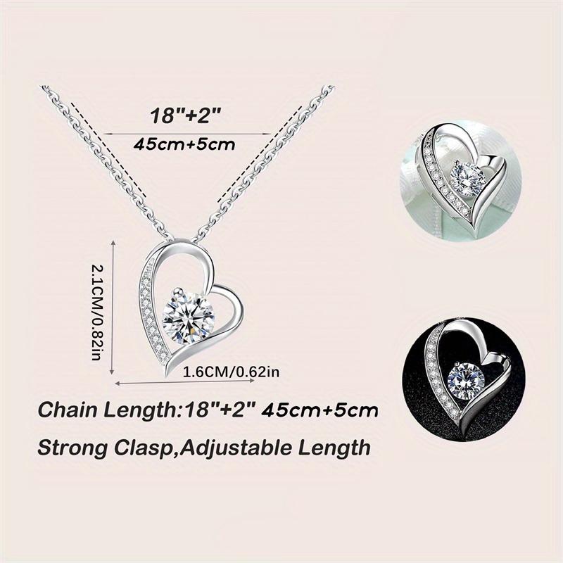

Heart-Shaped Necklace Gift Box Set for Wife-In-Law - Luxury Pendant, Elegant Special Occasion Memorial Jewelry United States