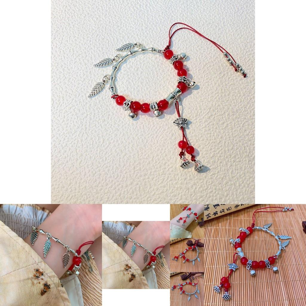 Vintage Style Alloy Plated Floral Bracelet Unique Geometric Hand Jewelry For Women