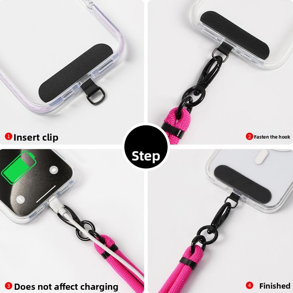 Hanging Rope Mobile Phone Lanyard Detachable Phone Neck Straps Crossbody Phone Strap  Lanyard Patch