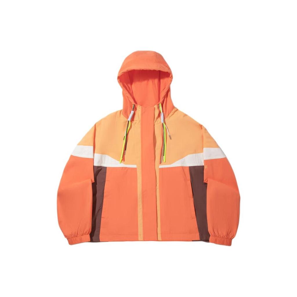 Li Ning Schlicht Locker Farbblock Kapuzen Sportmode Windbreaker Damen Oberbekleidung AFDVH12-1