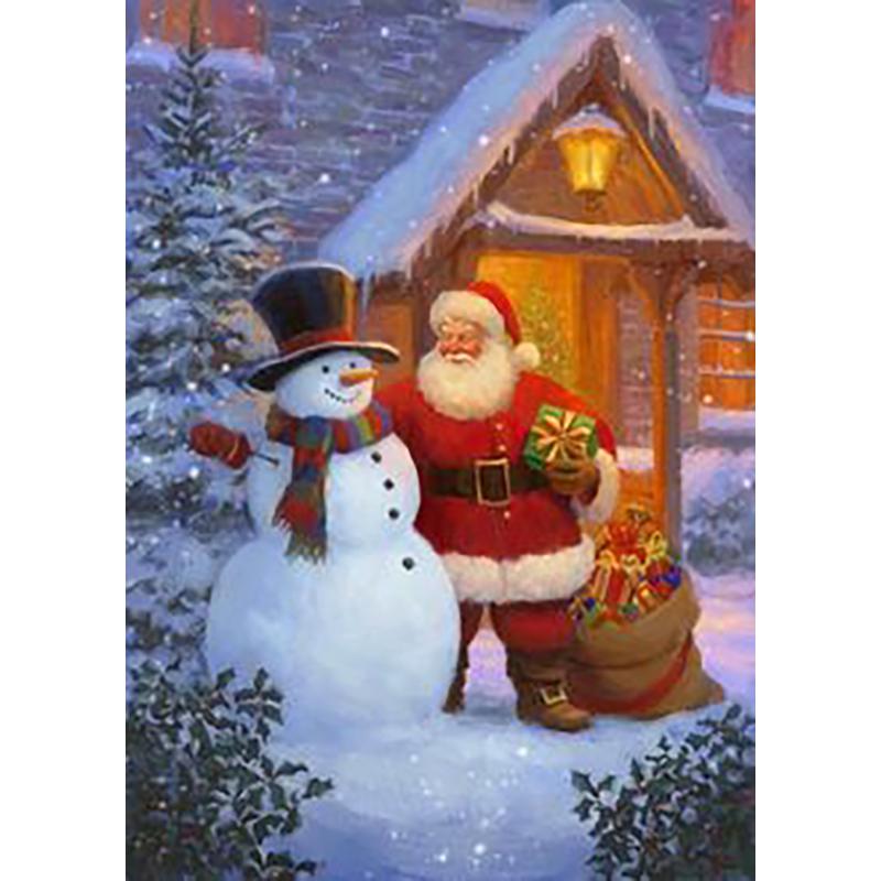 DIY Santa Claus 5D Diamond Painting Full Round Drill Kit Christmas Gift Diamond Embroidery Cross Stitch Home Decor Wall Art