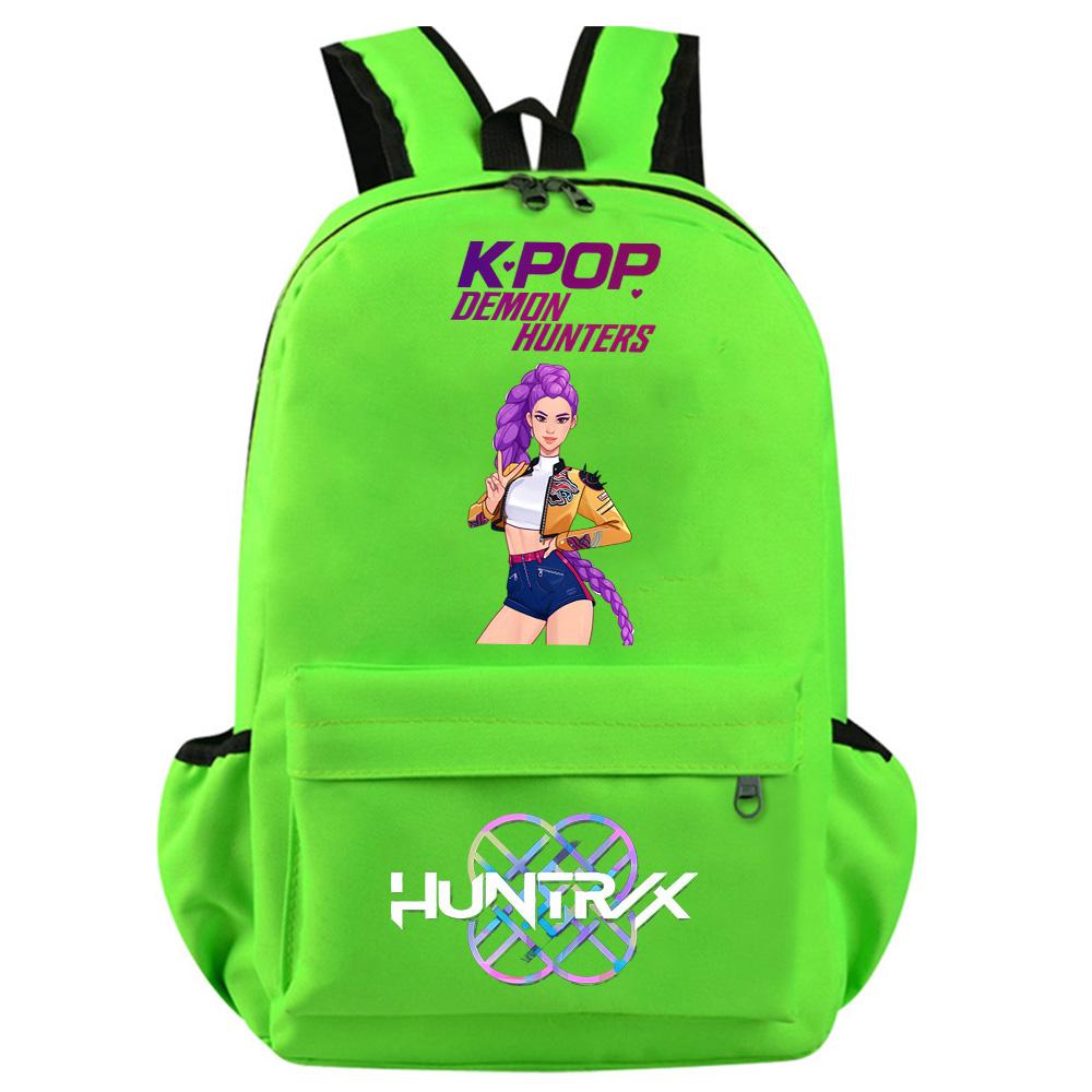 Anime Cartoon Kpop Demon Hunters Printed Backpack for Teenager Student Girl Boy Bookbag Schoolbag Women Large Capacity Travel Bag Kid Gift Mochila
