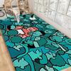 Art J-Jean J-Jullien Bathroom Mat Anti-slip Absorb Water Long Strip Cushion Bedroon Mat Welcome Doormat