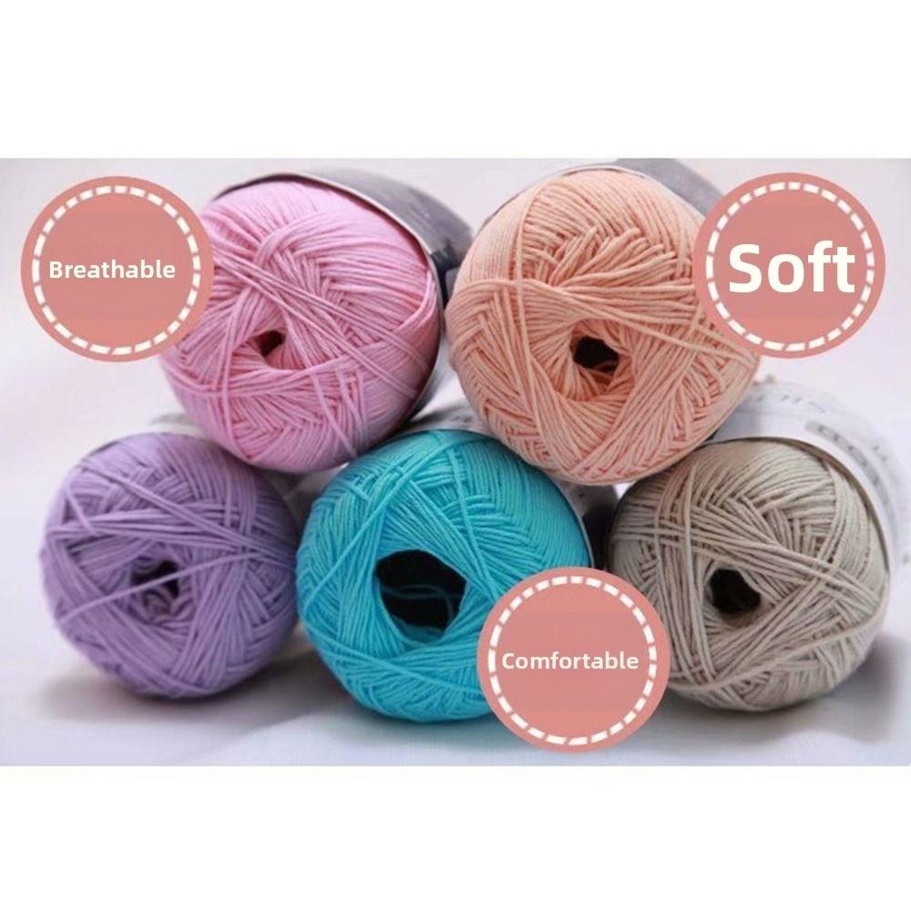 Anti-Pilling Cotton Yarn Medium-Thin Crochet Yarn Hand Knitting Yarn  DIY Needlework