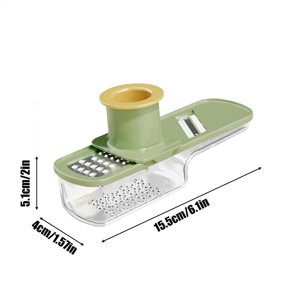 Garlic Grinder Stainless Steel Blade Veggie Shredder Non-slip Crusher Onion Food Fruit Carrot Slicer Multi-function Kitchen Tool