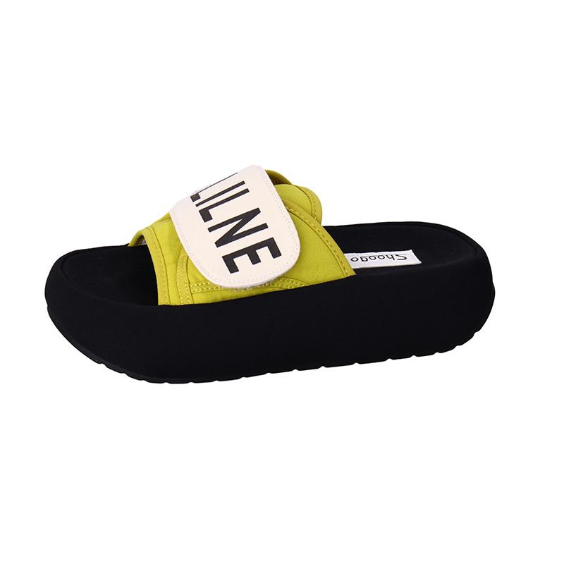 

Fashion Women s Summer Outdoor Wear 2025 New Skirts Platform Comfortable High Quality Simple, Fashionable and Wear-resistant Sandals 35 жёлтый