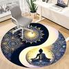 1pc Yin Yang Meditation Chair Carpet for Office Non-Slip, Machine Washable Rug for Office, Room - Holiday Decor, Machine Made yy251016074