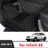 Car Floor Mats For Infiniti EX 2013 2012 2011 2010 2009 2008 Carpets Car Waterproof  Interior Accessories Foot Pads Rugs