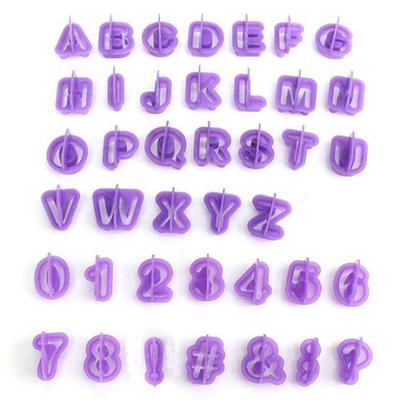 40 Pcs Icing Cutter Mold Alphabet Letter Fondant Cake DIY Decorating Mould Set