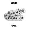 Women's Belt Fashion New Eyelet Rivet Belt Metal Personalized Needle Buckle Belt Street Trend Punk Hardware Jean Belt Y2K HipHop
