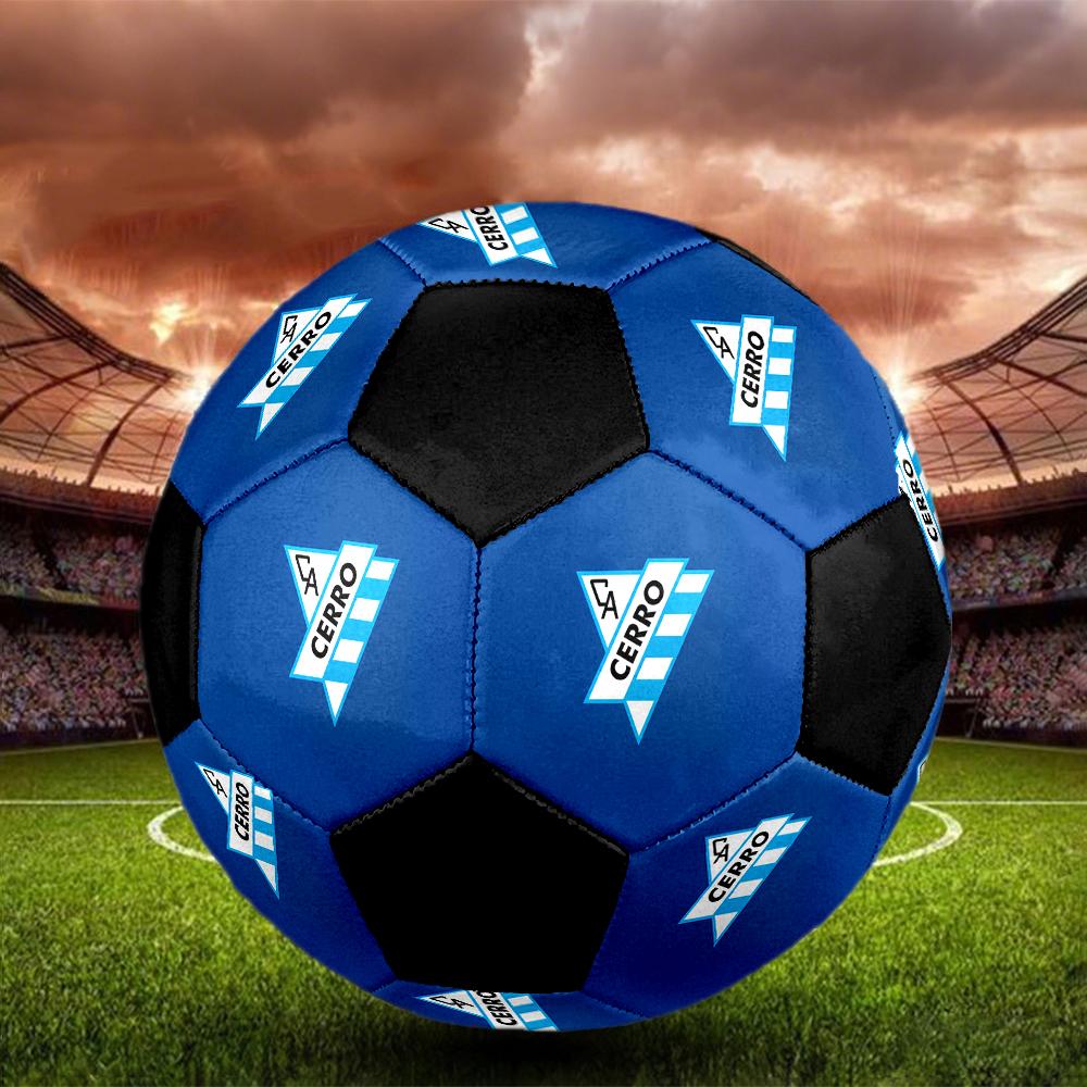 SIZE 5 Cerro Porteño Soccer Ball Colorful All Ages Machine Stitched PVC Competition Ready Durable High-Bounce